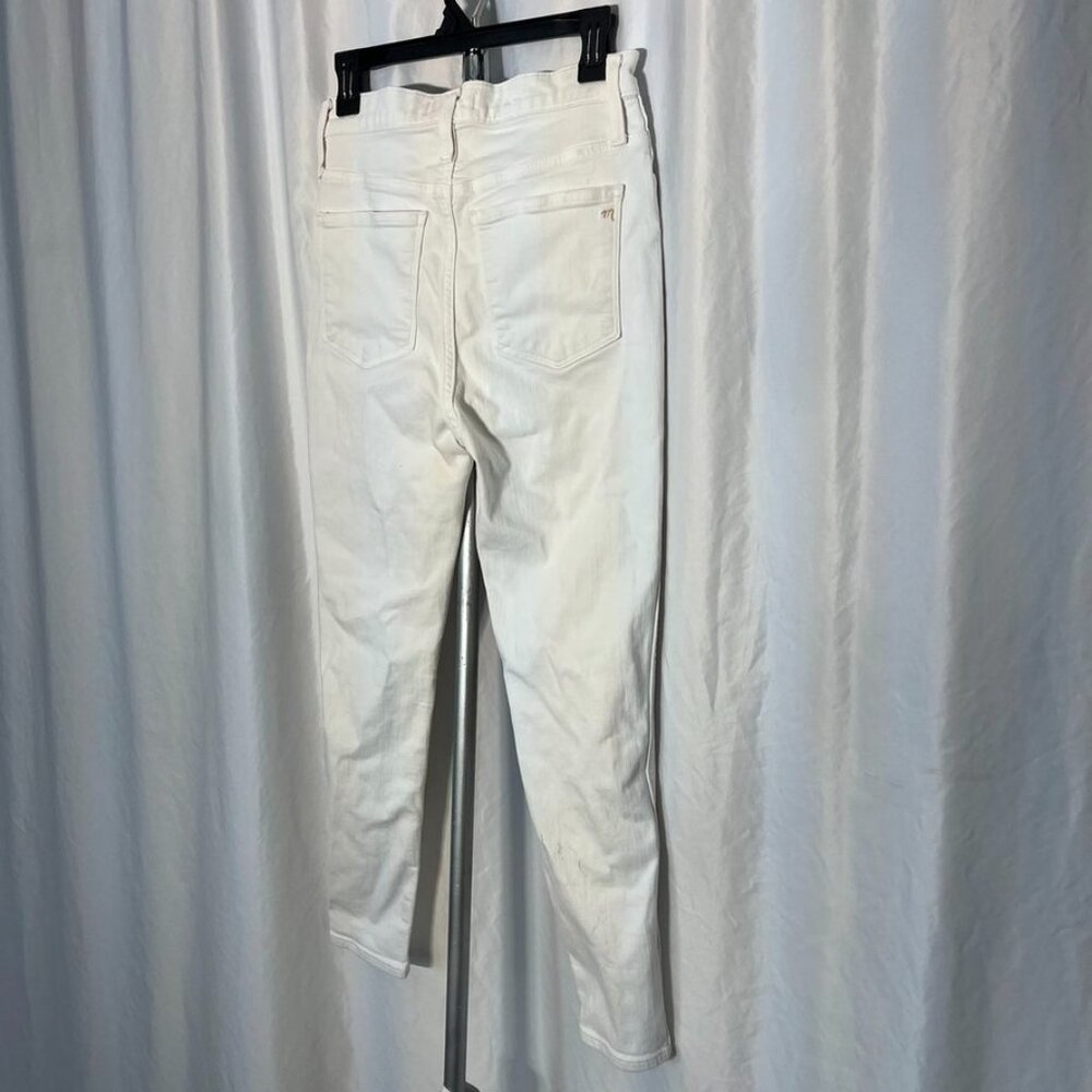 Madewell High Rise Button Fly Straight Jeans White Size 28 - Picture 8 of 16